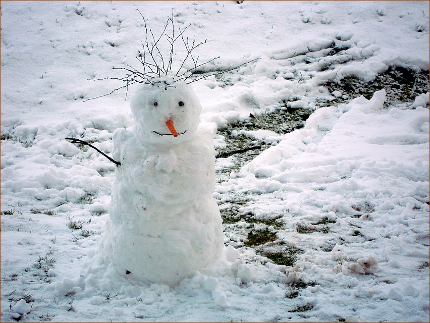 Der Schneemann, Foto & Bild jahreszeiten, winter, dies und das Bilder