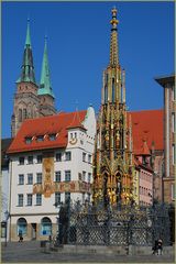 Der Schöne Brunnen in Nürnberg - ohne Touristen!