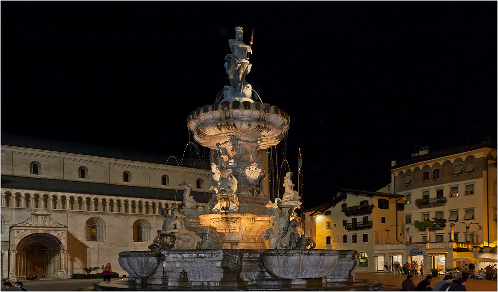 Der schöne Neptun-Brunnen von Trient