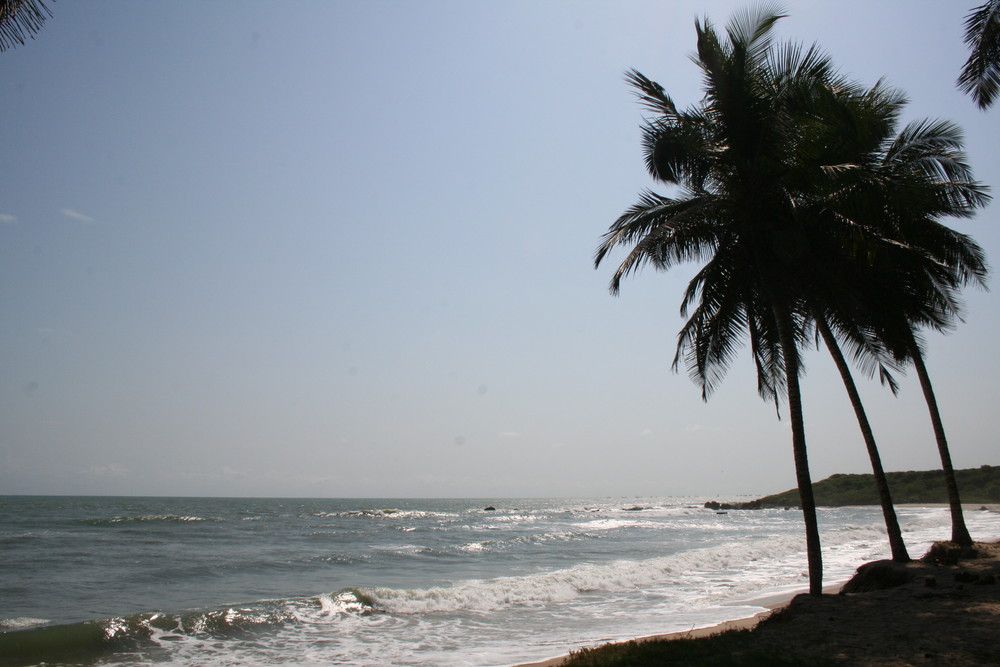 Der schöne Strand in Ghana