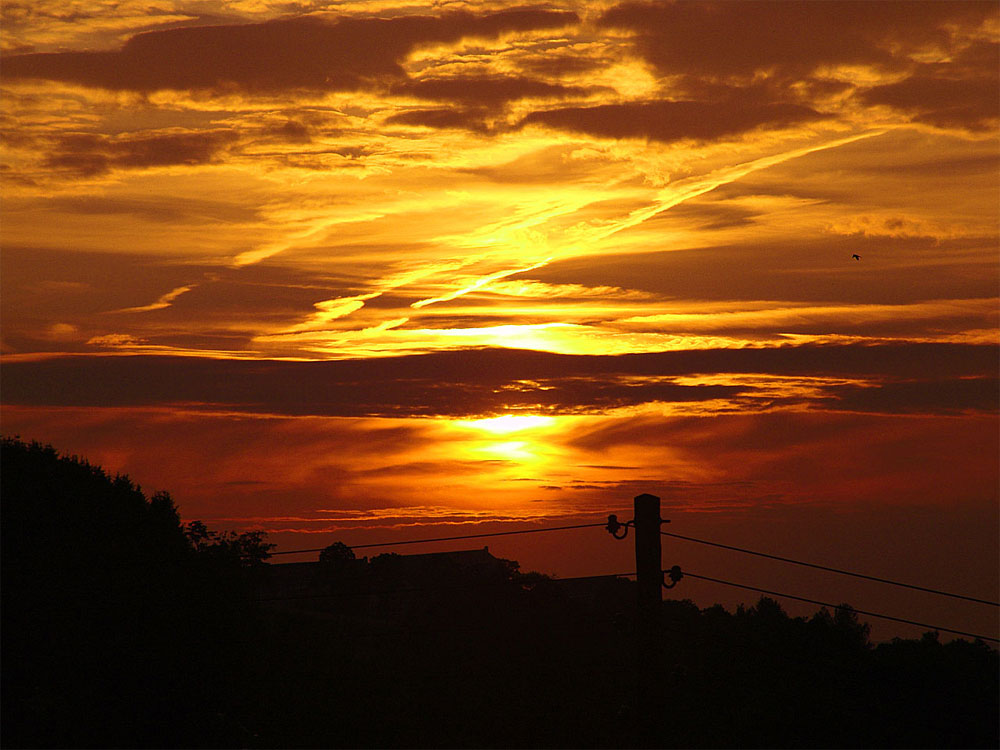 ..der schönste Sonnenuntergang an dem Abend dort... ;-)