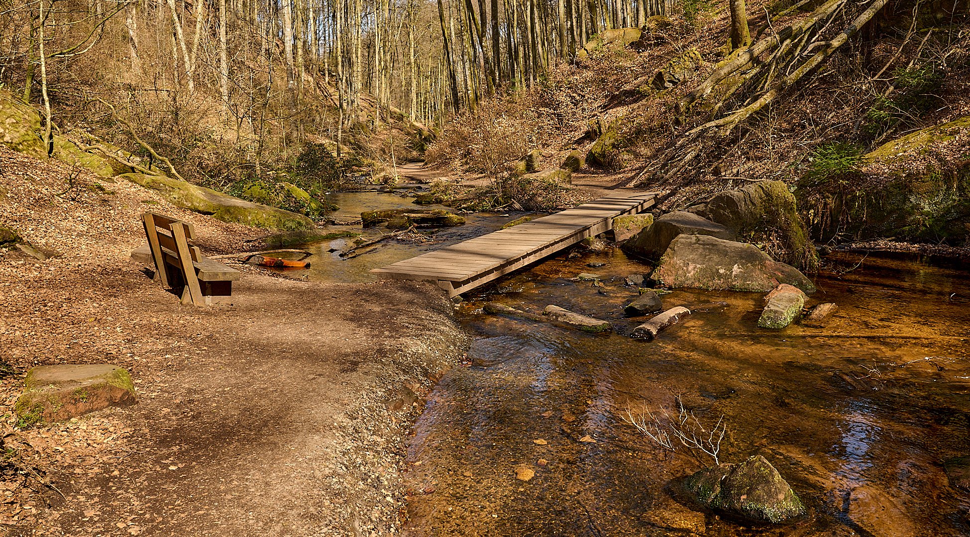 Der schönste Wanderkilometer in der Pfalz die 3., unterwegs in der Karlstalschlucht.