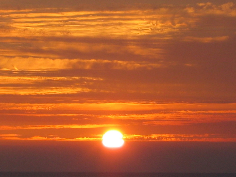 Der schon oft besungene Sonnenuntergang am Mittelmeer