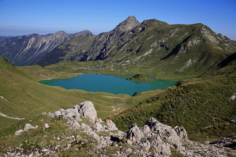 Der Schrecksee 1813 m ...