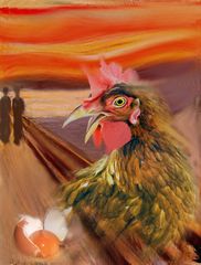 der Schrei... der Hühner .. E. Munch