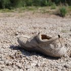 Der Schuh im Flußbett