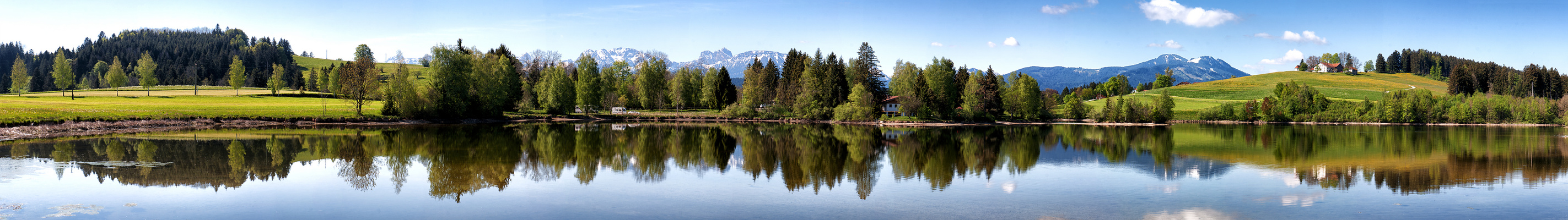 Der Schwaltenweiher bei Rückholz.....