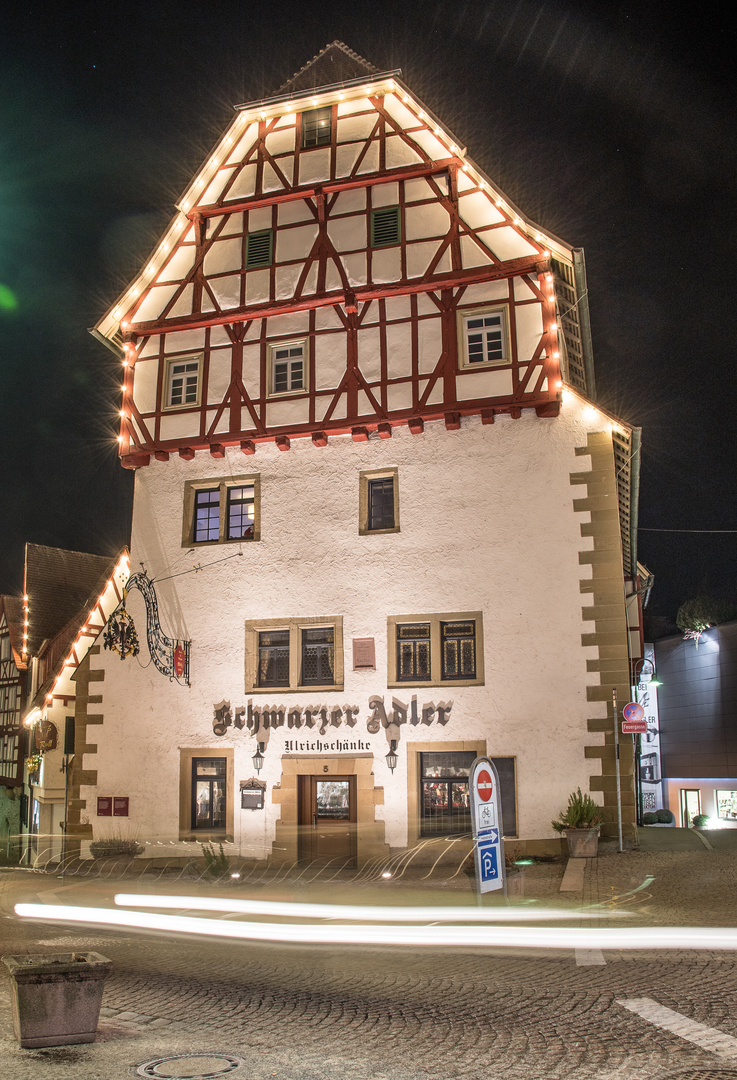 Der Schwarze Adler bei NAcht