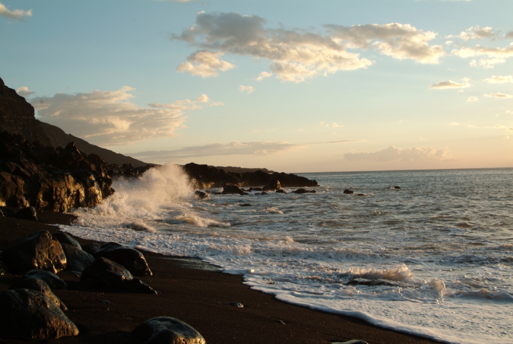 Der schwarze Sand von El Hierro...