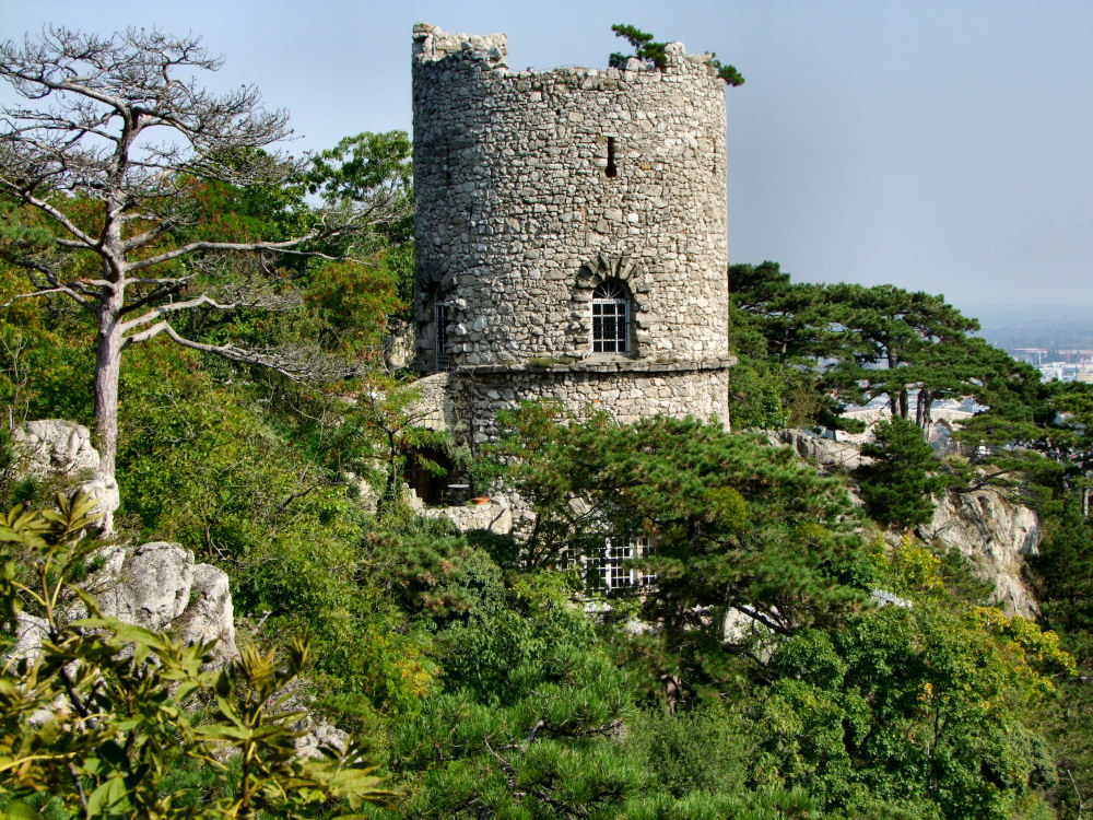 Der "Schwarzer Turm" gezoomt.