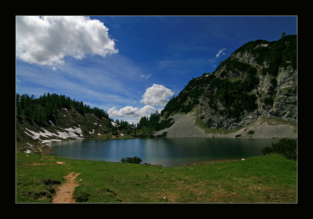 der Schwarzsee im Bereich der Tauplitzalm