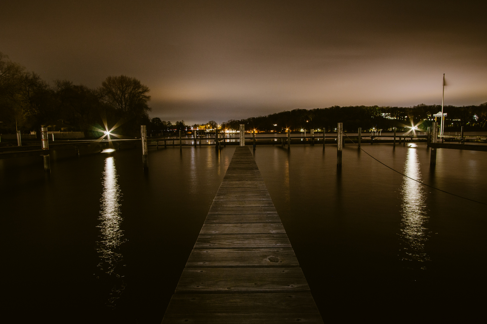 Der Schwielowsee bei Nacht