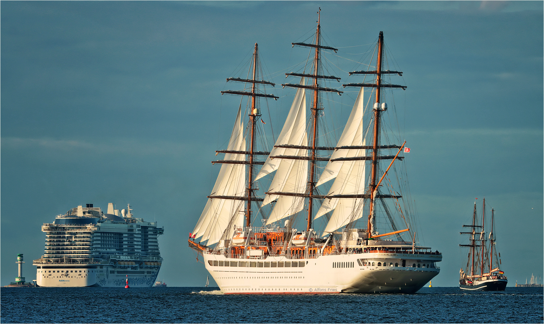 Der "SEA CLOUD SPIRIT" hinterhergeknipst