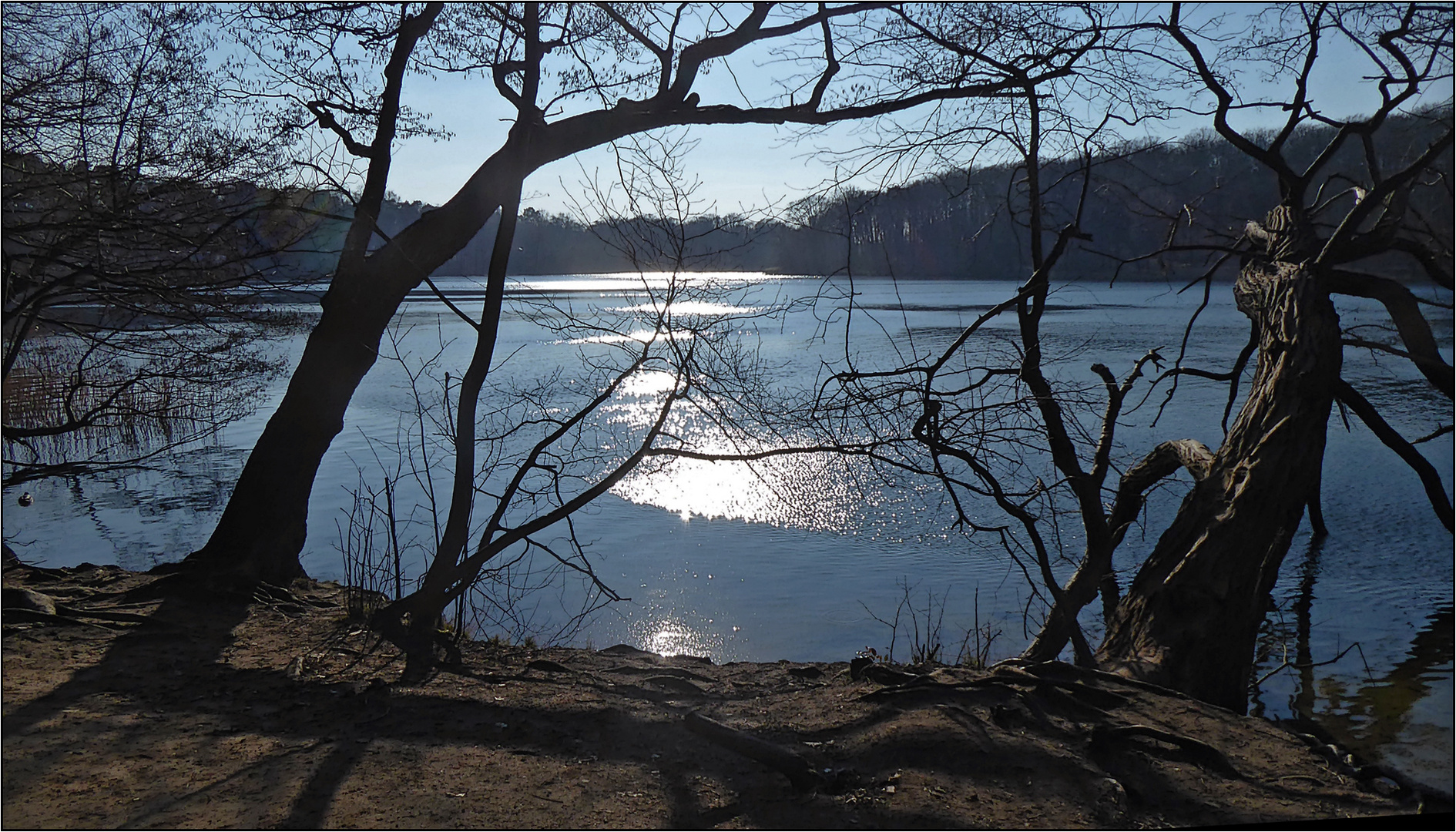 Der See am späten Nachmittag.