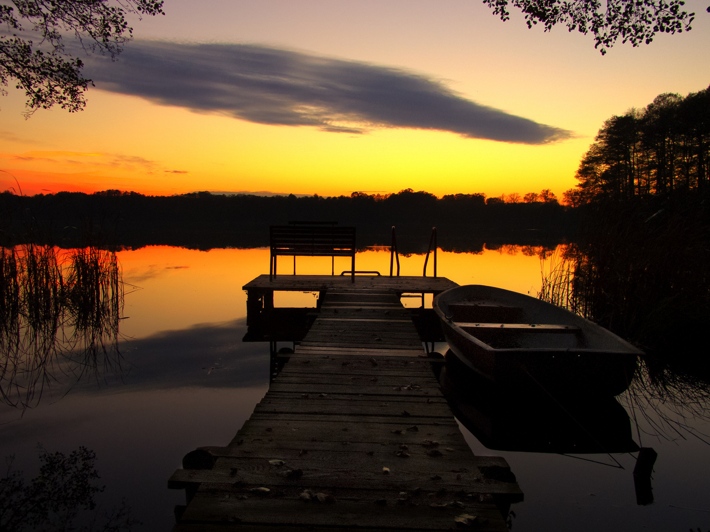 Der See an dem Zesch liegt