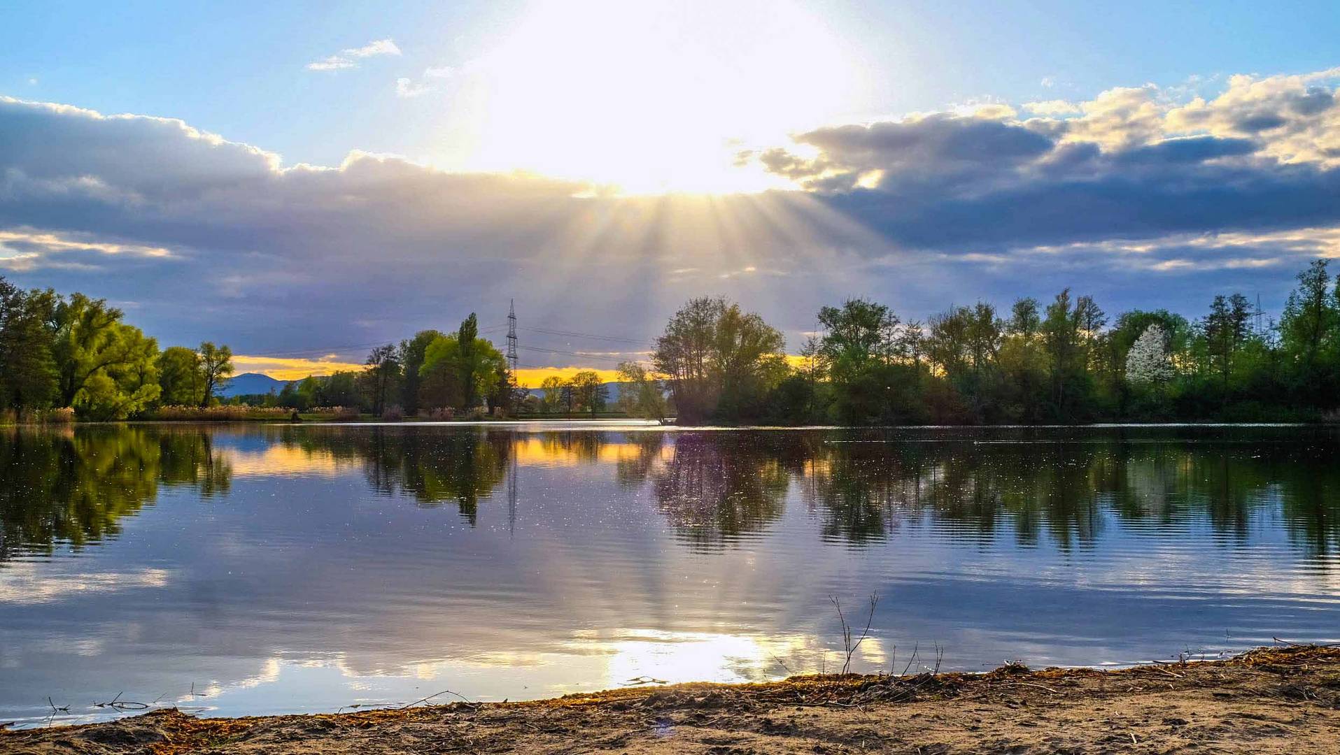 der See, die Sonne