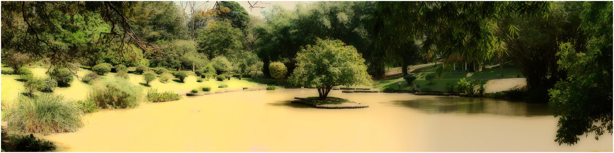 Der See im botanischer Garten