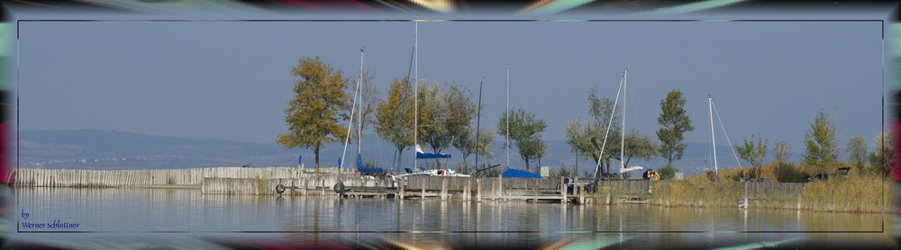 Der See im Oktober bei Podersdorf