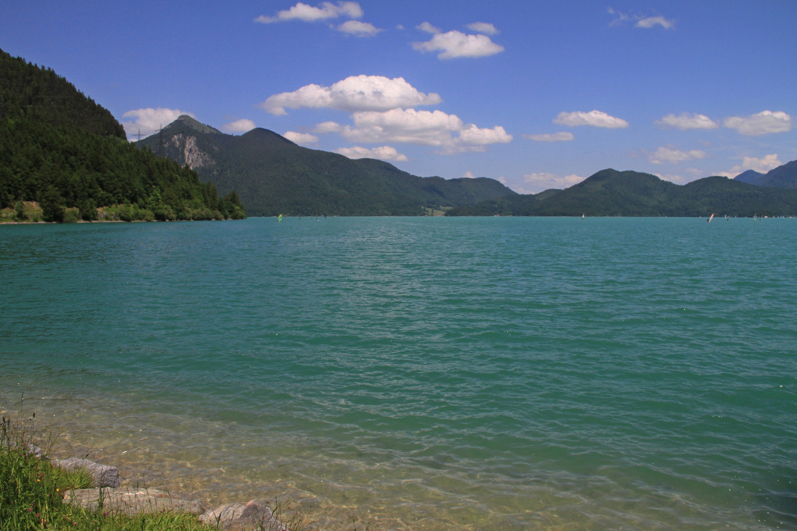 Der See läd zum schwimmen ein...