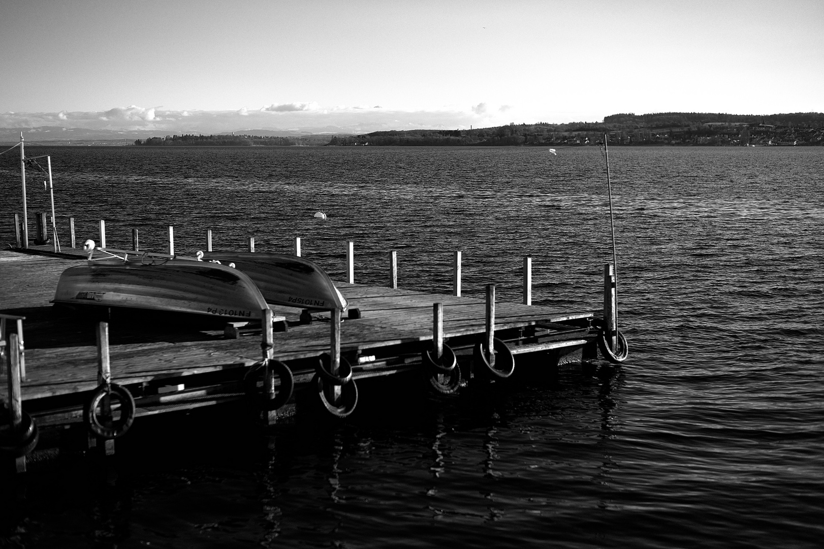 Der See mit Landschaft (hinten) II