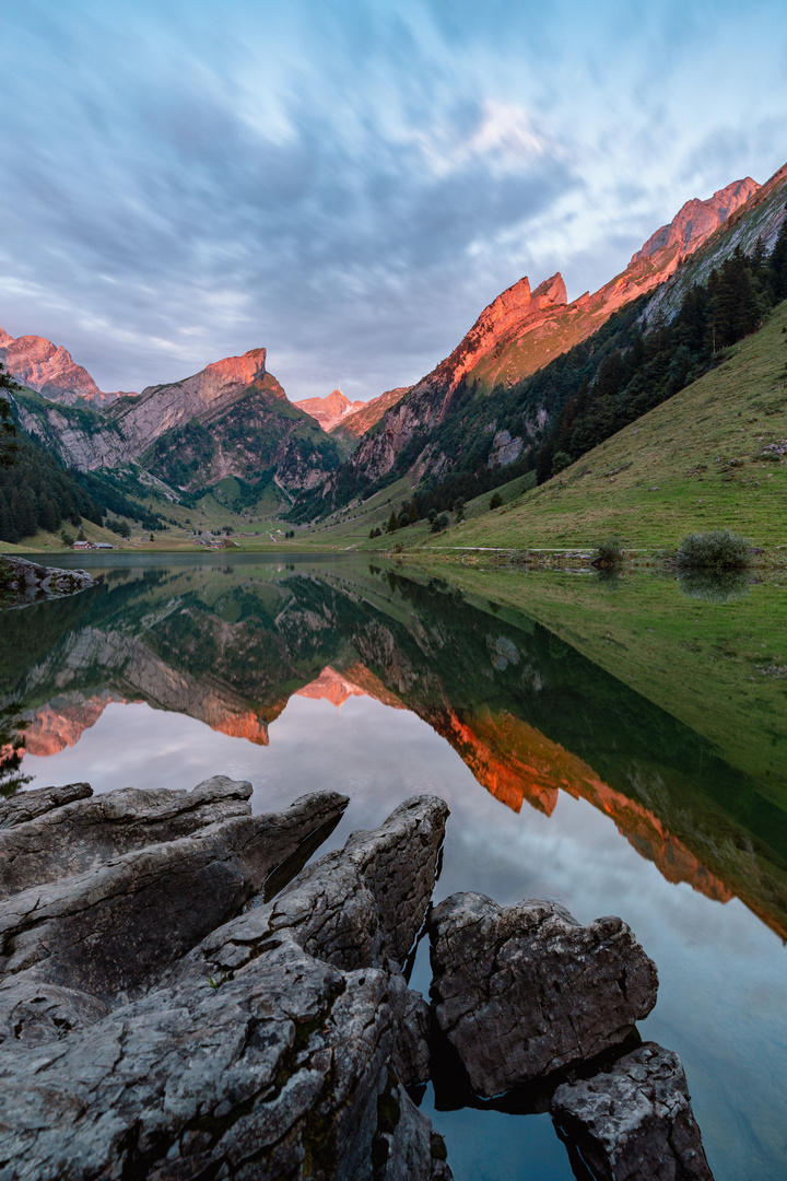 Der Seealpsee am Morgen - mit Video von der Location