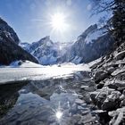 Der Seealpsee an Ostern