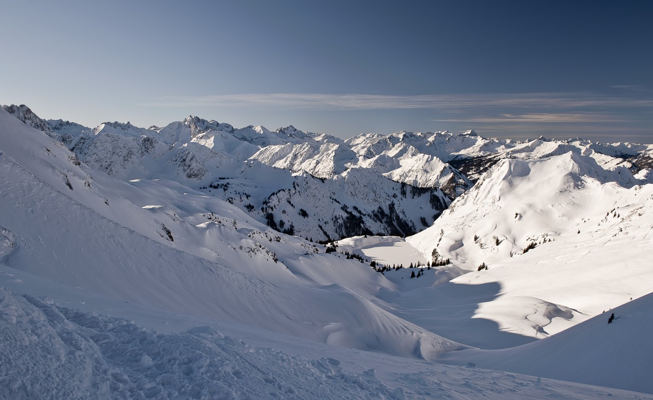 Der Seealpsee und die Allgäuer Berge