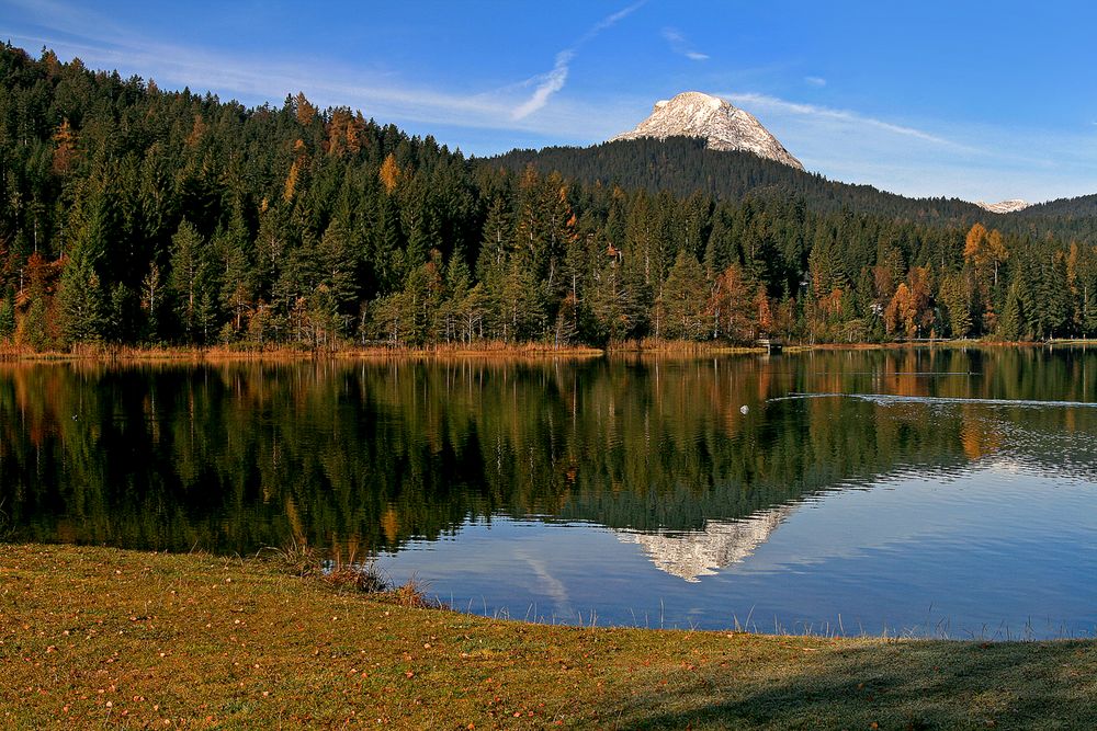 der Seefelder See mit Hoher Munde