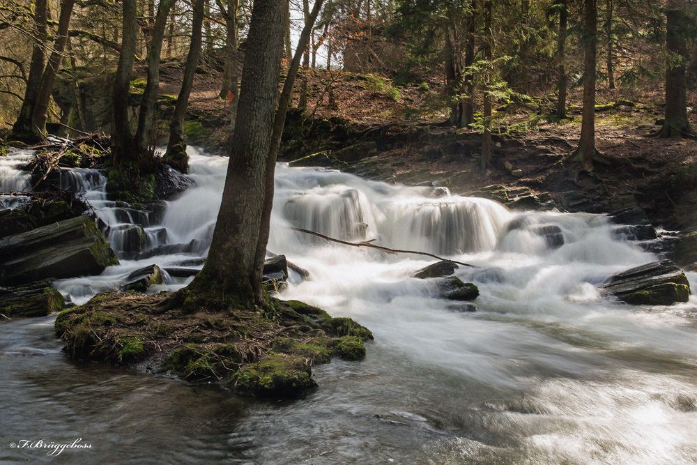 Der Selkewasserfall im Harz.