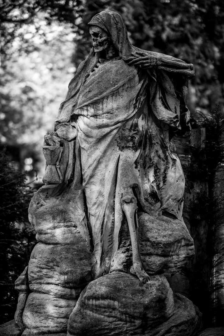 Der Sensenmann auf dem Melaten Friedhof