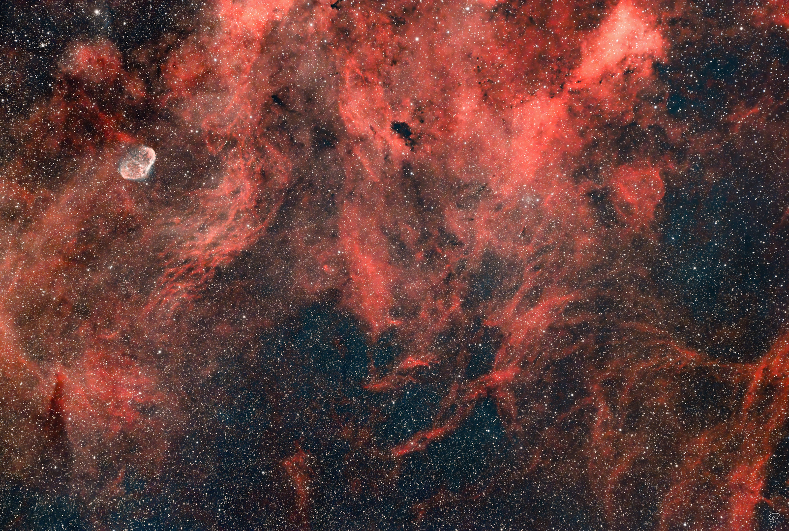 Der Sichelnebel in den Wolken des Cygnus