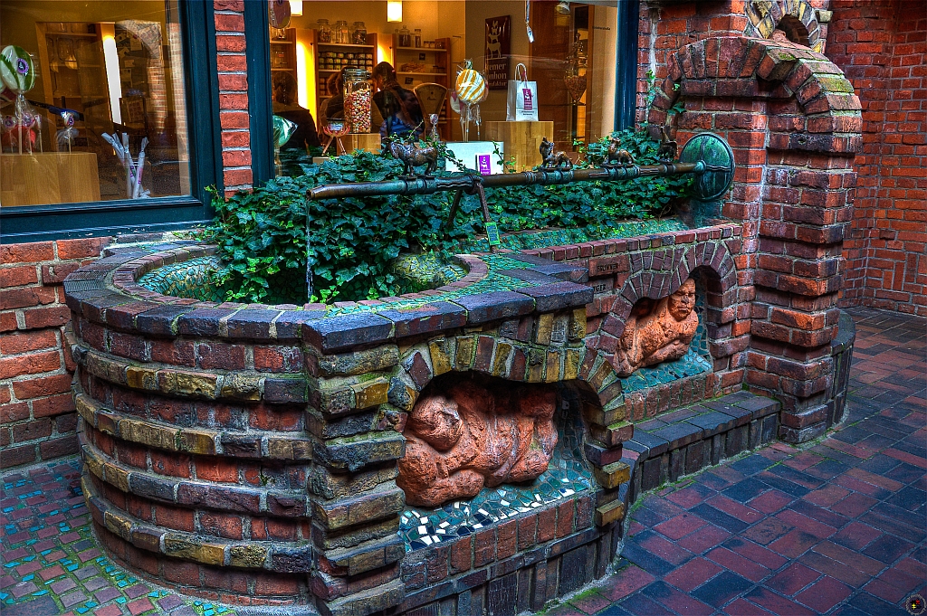 Der Sieben-Faulen-Brunnen in Bremen