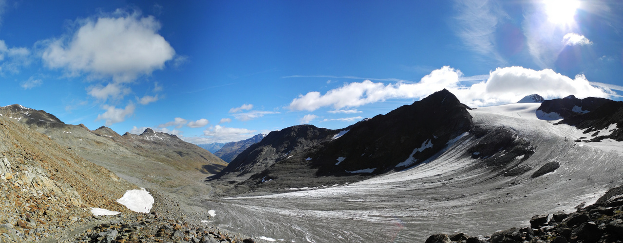 Der Similaungletscher im Sommer 2014