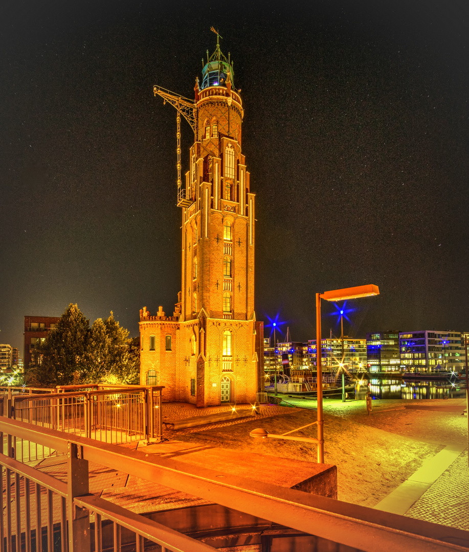 der Simon Loschen Leuchtturm im Bremerhaven