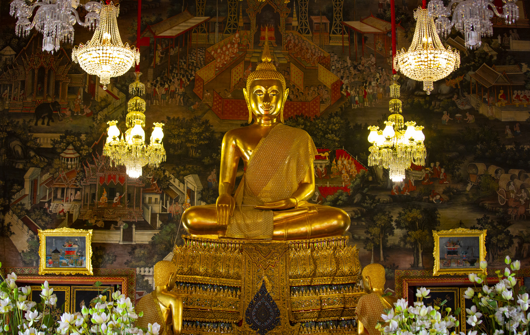Der sitzende Buddha im Wat Arun