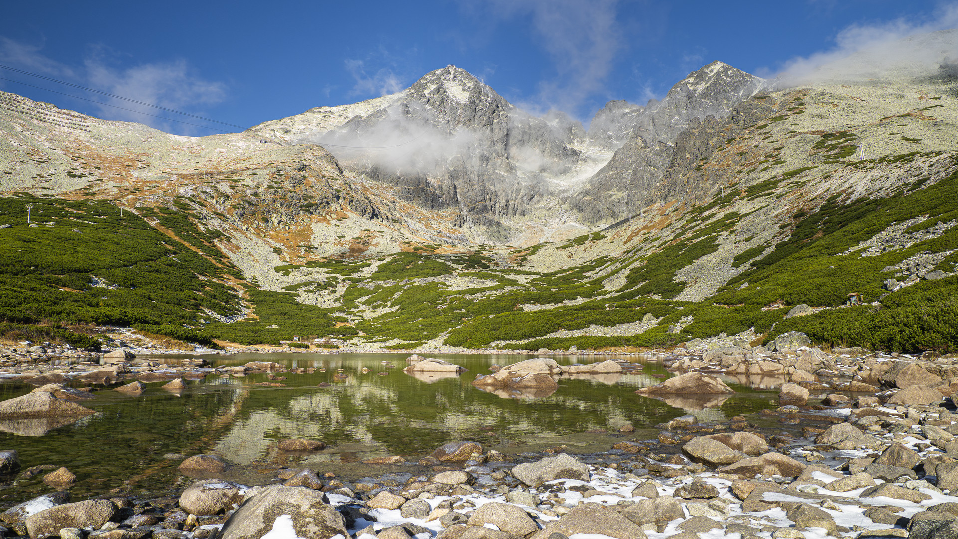 Der Skalnaté pleso in der Hohen Tatra