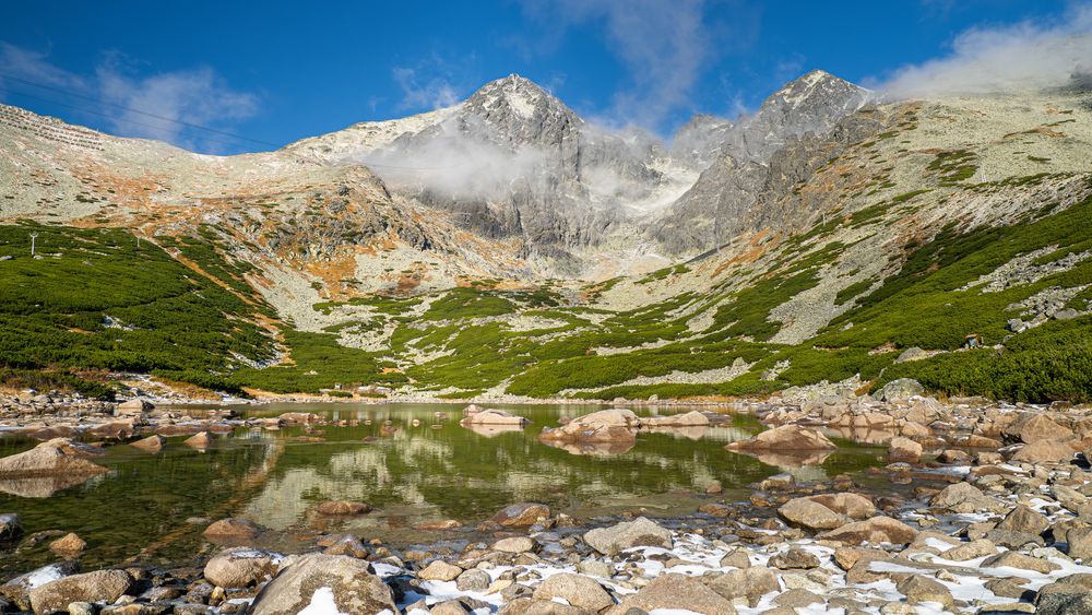 Der Skalnaté pleso in der Hohen Tatra