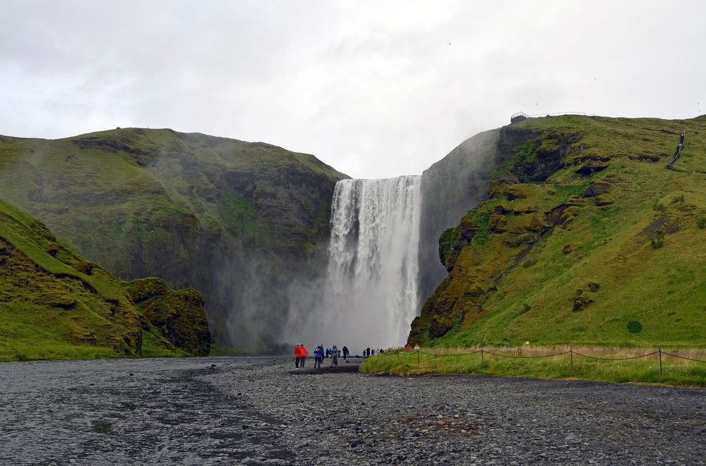 Der Skogafoss in Islands Süden