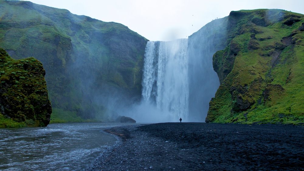 Der Skogafoss - umwerfend!!