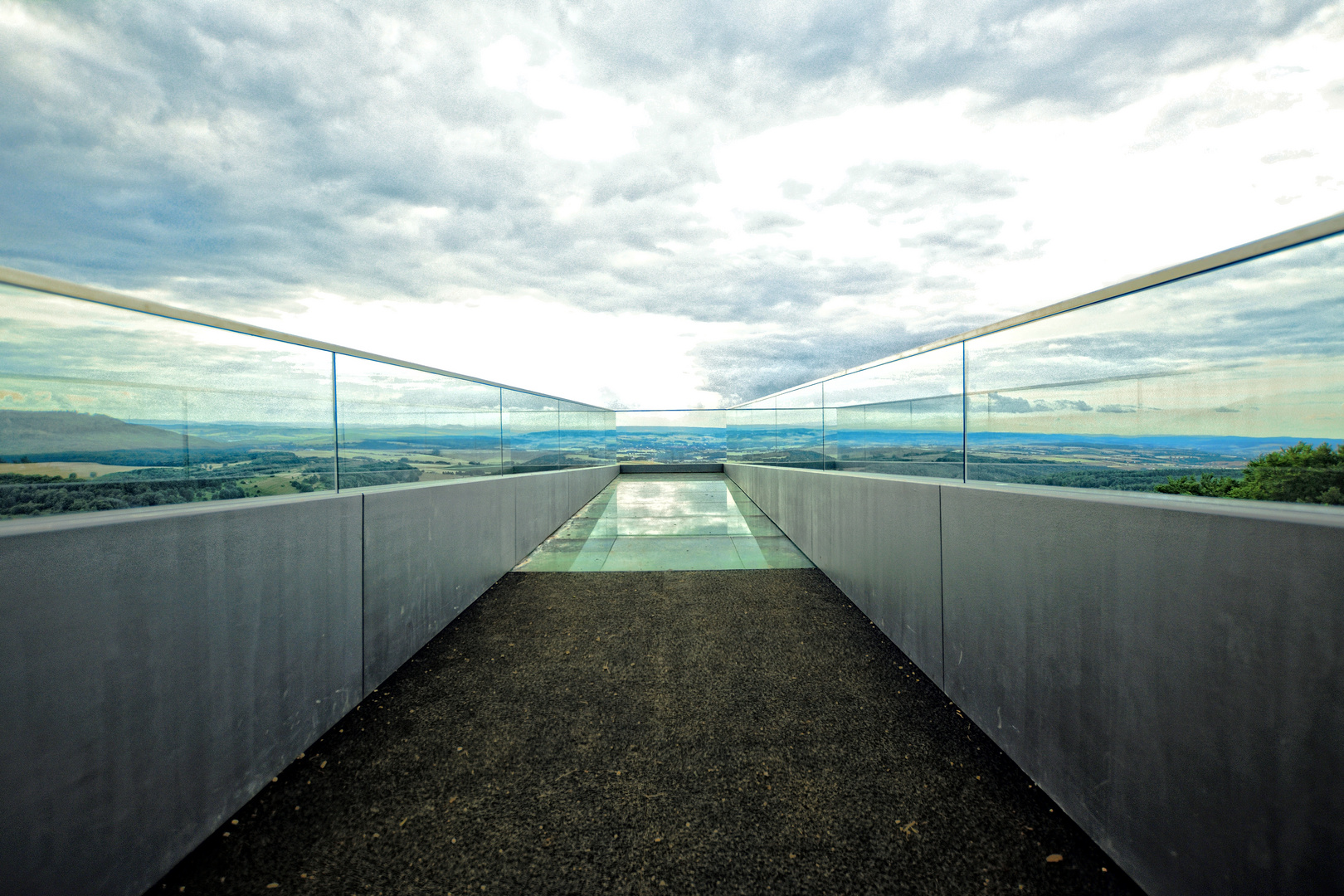 Der Sky-Walk auf dem Sonnenstein