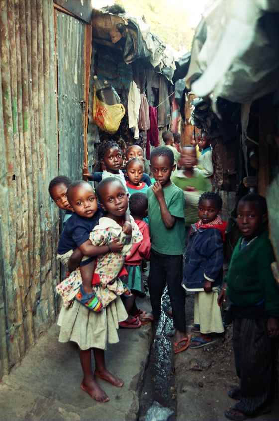 Der Slums neben Nairobi