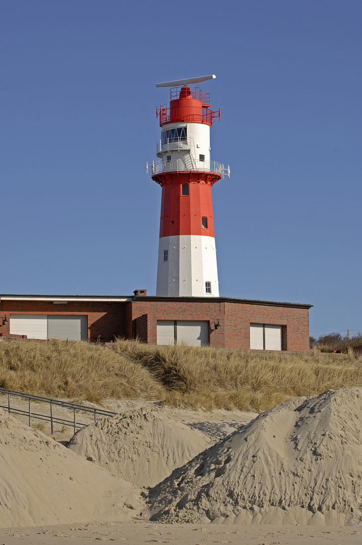 Der sogenannte "Automatische" Leuchtturm an der Süderstrasse auf Borkum