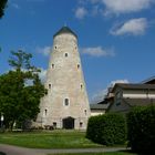 Der Soleturm im Kurpark von Bad Salzelmen