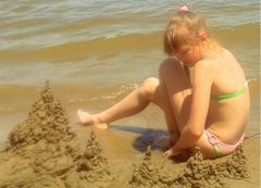 Der Sommer. Der Zyklus"Sandburgen"