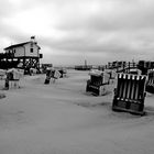 Der Sommer ist vorbei..Sturm in St. Peter Ording.