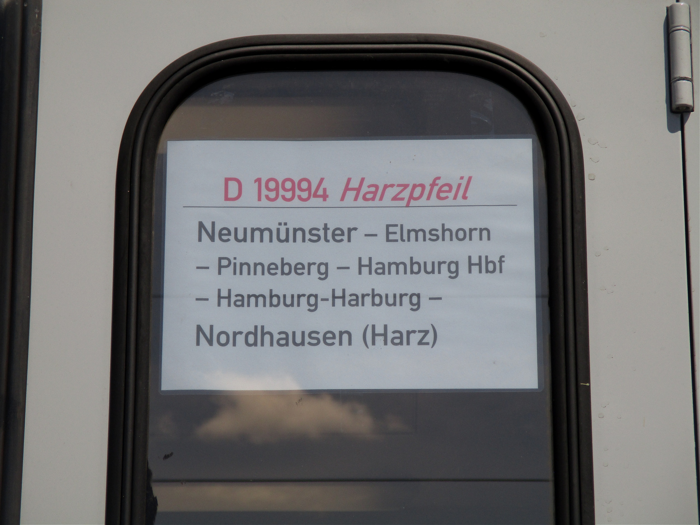 Der Sonderzug "Harzpfeil" in Nordhausen 2.