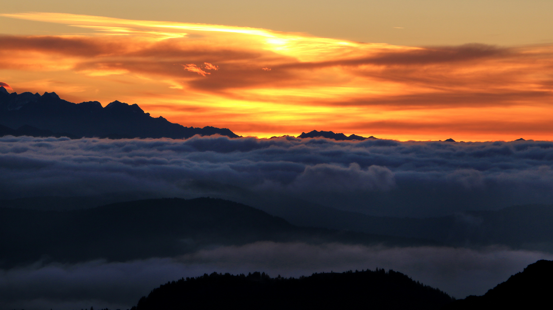 der Sonnenaufgang