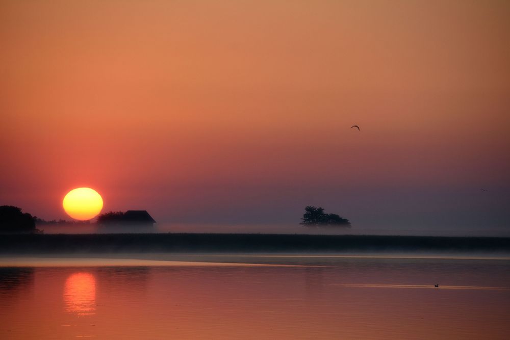 der Sonnenaufgang