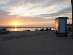 Der Sonnenaufgang an der Ostsee ist die erste Belohnung des Tages