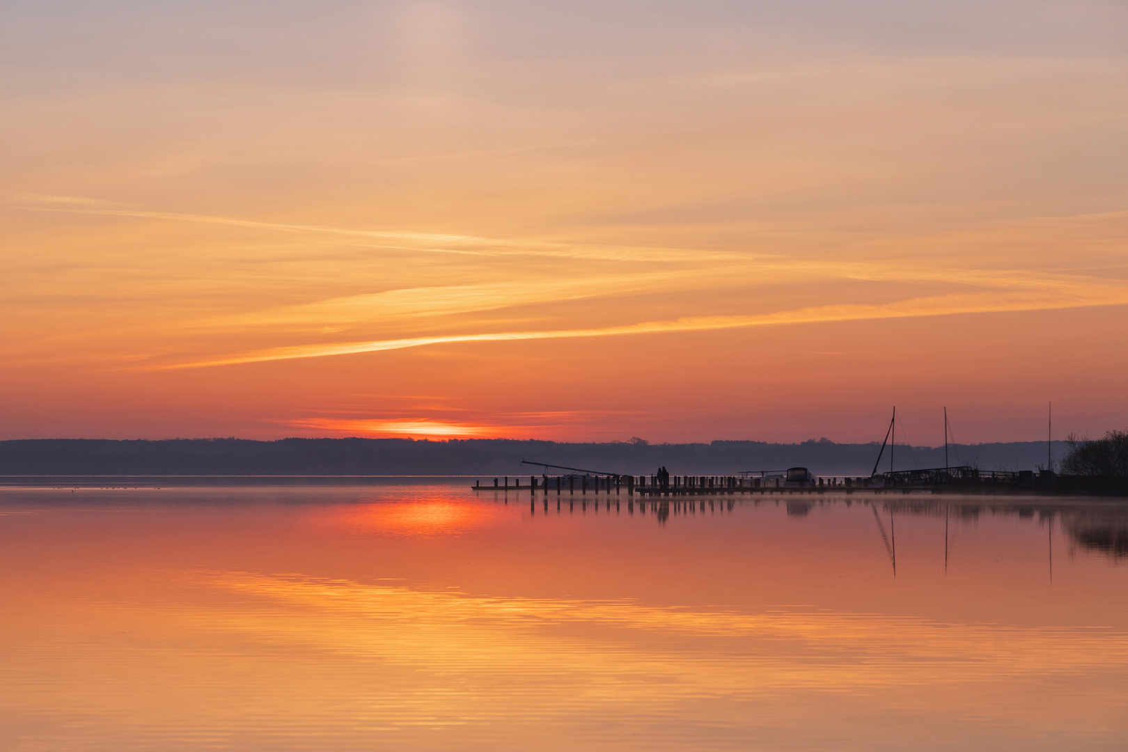 Der Sonnenaufgang beginnt